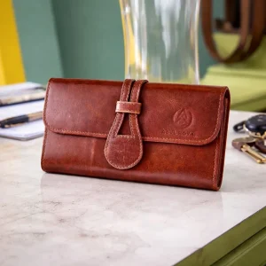Genuine long leather wallet Pure leather wallet Wallets for women Leather purse for women Branded wallet Light grey wallet Parsh girl Women wallet Zipper leather wallet